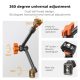K&F Concept 11-Inch Magic Arm with 1/4-Inch Screw & 360° Ball Heads for Monitor LED Light & Camera Rig