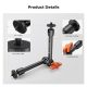 K&F Concept 9.8-Inch Magic Arm with 1/4-Inch Screw & 360° Ball Heads for Camera Monitor & Lighting Setup