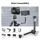 K&F Concept 9.8-Inch Magic Arm Clamp Kit with Dual 360° Ball Heads for Monitor Light & Camera Rig