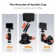K&F Concept 3-Inch Suction Cup Mount with Double Ball Head Magic Arm 1/4-Inch Screw for Car & Action Camera K&F Concept 3-Inch Suction Cup Mount with Double Ball Head Magic Arm 1/4-Inch Screw for Car & Action Camera