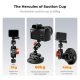 K&F Concept 6-Inch Suction Cup Camera Mount with Magic Arm ARRI & 1/4-Inch 3/8-Inch Threads for Car & Action Camera K&F Concept 6-Inch Suction Cup Camera Mount with Magic Arm ARRI & 1/4-Inch 3/8-Inch Threads for Car & Action Camera
