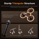 K&F Concept Triple Suction Cup Car Mount Kit with Extension Pole & Phone Holder for Action Camera