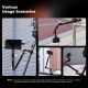 K&F Concept 22-Inch Magic Arm Clamp Kit Overhead Desk Camera Mount Friction Boom Arm for Phone & Camera