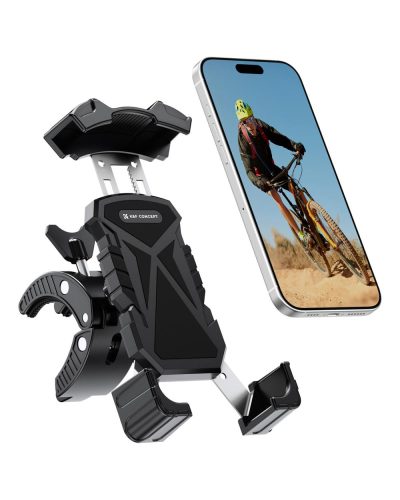 K&F Concept Motorcycle Phone Mount with 360° Adjustable Handlebar Clamp for 4.7-Inch–6.9-Inch Phones