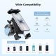 K&F Concept Motorcycle Phone Mount with 360° Adjustable Handlebar Clamp for 4.7-Inch–6.9-Inch Phones