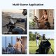 K&F Concept Motorcycle Phone Mount with 360° Adjustable Handlebar Clamp for 4.7-Inch–6.9-Inch Phones