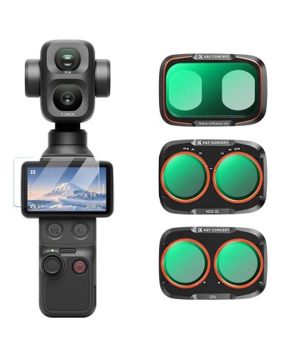 K&F Concept CPL + Black Mist 1/4 + ND2-32 Filter Kit for DJI Osmo Pocket 4P
