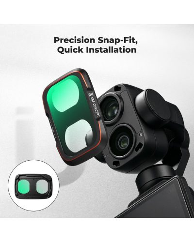 K&F Concept CPL + Black Mist 1/4 + ND2-32 Filter Kit for DJI Osmo Pocket 4P