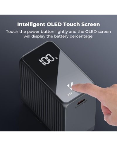 K&F Concept 10500mAh Replacement USB-C Battery for NP-F970 PD 45W Fast Charging