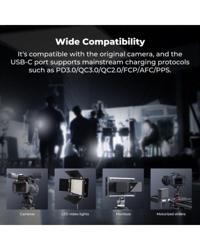 K&F Concept 10500mAh Replacement USB-C Battery for NP-F970 PD 45W Fast Charging