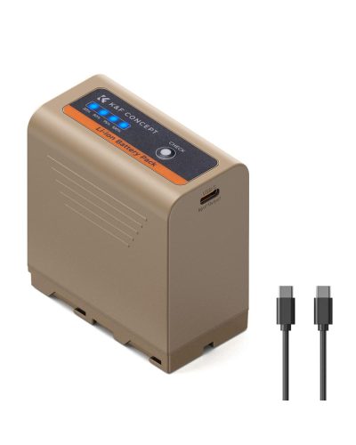 K&F Concept 10500mAh Replacement USB-C Battery for NP-F970 PD 20W Two-Way Fast Charging K&F Concept 10500mAh Replacement USB-C Battery for NP-F970 PD 20W Two-Way Fast Charging