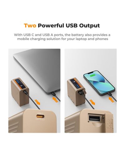 K&F Concept 10500mAh Replacement USB-C Battery for NP-F970 PD 20W Two-Way Fast Charging K&F Concept 10500mAh Replacement USB-C Battery for NP-F970 PD 20W Two-Way Fast Charging