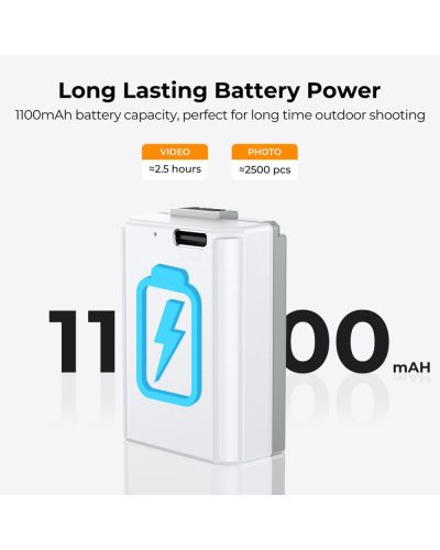 K&F Concept NP-FW50 Battery 1100mAh Type-C Fast Charging Compatible with Sony (2 Pack)