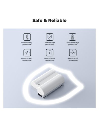 K&F Concept 2600mAh EN-EL15C Battery USB-C Fast Charging Z6iii Battery for Nikon Camera