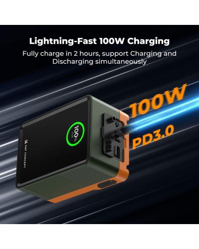 K&F Concept KF-V99 Pro Mini Vmount Battery 99Wh 6700mAh (Lime Green)