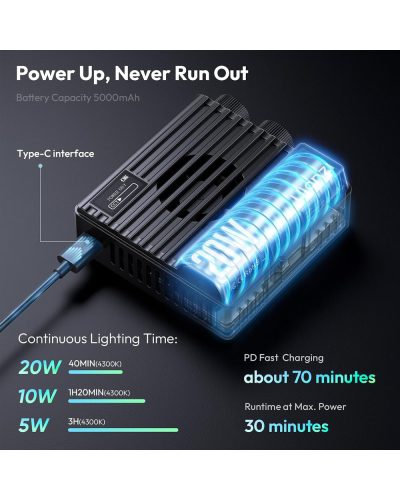 Ulanzi LE20 20W Pocket RGB Video Light