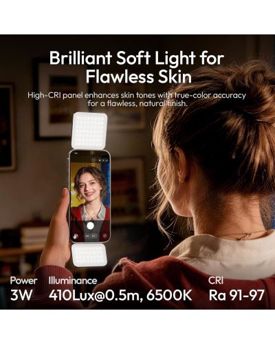 Ulanzi GL01 GlowUp Fill Light for Smartphone (Noir Black)