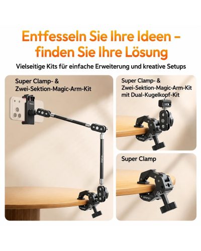 Ulanzi EA03 Super Clamp Magic Arm Kit