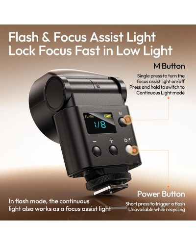 Ulanzi F16R Camera Flash LED Light