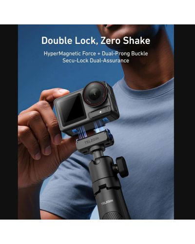TELESIN Magnetic Adapter Mount for DJI Osmo Action 5 Pro/4/3 & OSMO 360