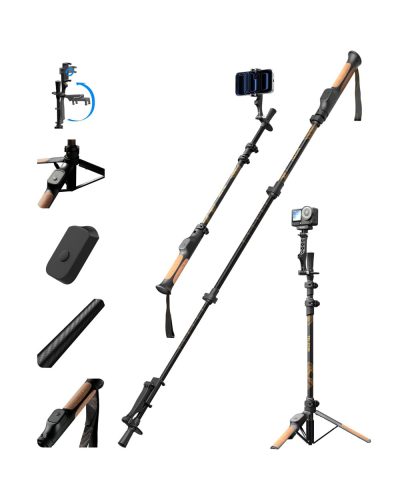 TELESIN TrekShot 3in1 Carbon Fiber Selfie Stick