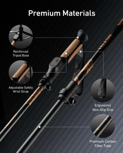 TELESIN TrekShot 3in1 Carbon Fiber Selfie Stick