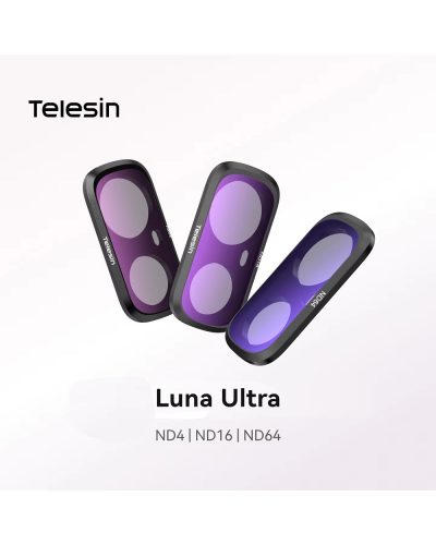 TELESIN ND4+ND16+ND64 Filter Set for Insta 360 Luna Ultra