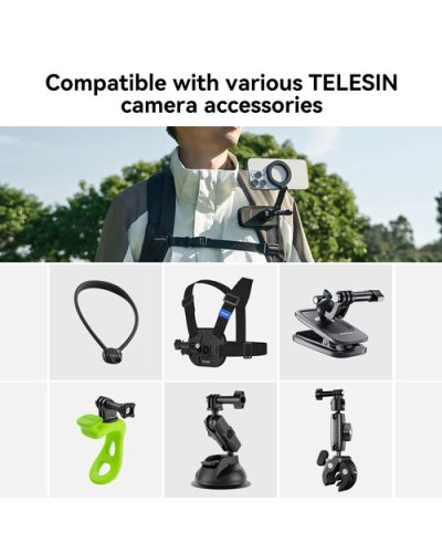 TELESIN Magnetic Plate for 3-Claw Mount for Smartphones TELESIN Magnetic Plate for 3-Claw Mount for Smartphones