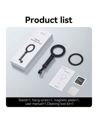 TELESIN Magnetic Plate for 3-Claw Mount for Smartphones TELESIN Magnetic Plate for 3-Claw Mount for Smartphones