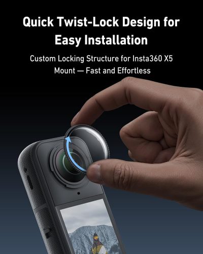 TELESIN Dual-Lens Protection Set for Insta360 X5