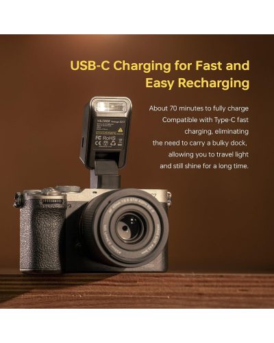 VILTROX Vintage Z2 Mini TTL On-Camera Flash for Fujifilm VILTROX Vintage Z2 Mini TTL On-Camera Flash for Fujifilm