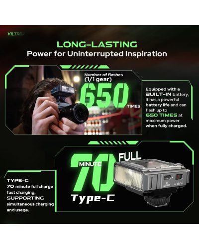 VILTROX Spark Z3 Flash for FUJIFILM (Gunmetal Gray)