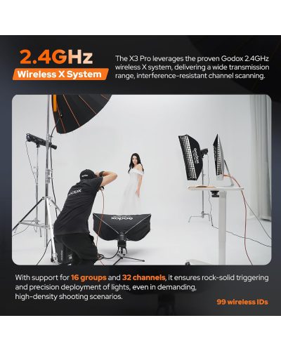 Godox X3Pro F Touchscreen TTL Wireless Flash Trigger for FUJIFILM
