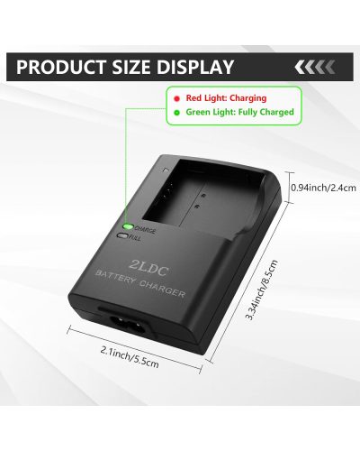 Battery Charger for CB-2LDC PowerShot A2300 A2400 A2500 A2600 A3400 A3500 A4000 ELPH 130 320 SX410 SX400 SX420 SX620 SX720 is HS