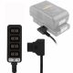    D-Tap Male to 4 Port D Tap Female Splitter Power Cable D Tap Power Adapter-50cm