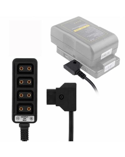 D-Tap Male to 4 Port D Tap Female Splitter Power Cable D Tap Power Adapter-20cm