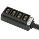 D-Tap Male to 4 Port D Tap Female Splitter Power Cable D Tap Power Adapter-20cm