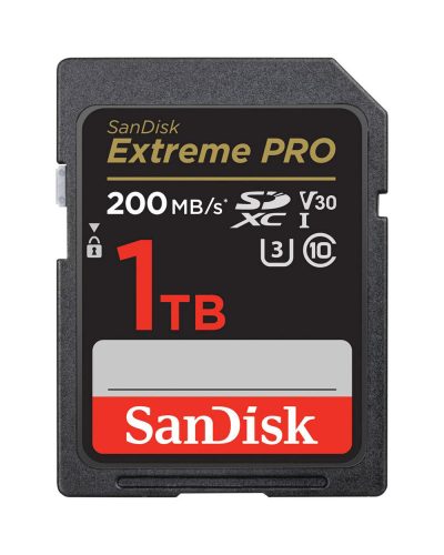 SanDisk Extreme PRO 1 TB Class 10/UHS-I (U3) V30 with Up to 200 MB/Sec Read Speed
