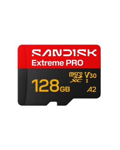 SanDisk Extreme PRO 128GB microSDXC Memory Card 250MBs / 120MB/s UHS-I U3 V30 A2 SanDisk Extreme PRO 128GB microSDXC Memory Card 250MBs / 120MB/s UHS-I U3 V30 A2