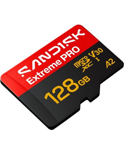 SanDisk Extreme PRO 128GB microSDXC Memory Card 250MBs / 120MB/s UHS-I U3 V30 A2