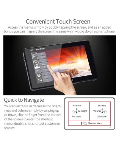 FEELWORLD LUT7 7 Inch 2200nit Ultra Bright Field DSLR Camera Monitor Touch Screen 4K HDMI FEELWORLD LUT7 7 Inch 2200nit Ultra Bright Field DSLR Camera Monitor Touch Screen 4K HDMI