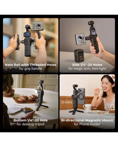 SmallRig Cage for DJI Osmo Pocket 3/4/4P and Xtra Muse (Extended Version)