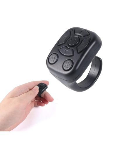 Bluetooth Ring Remote Controller Comfortable Wear for Easy Video Browsing and Photography