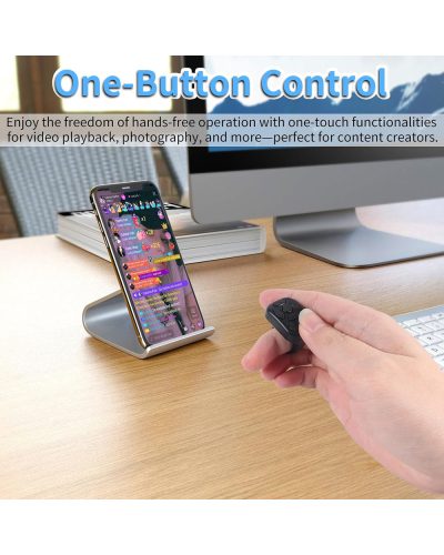 Bluetooth Ring Remote Controller Comfortable Wear for Easy Video Browsing and Photography