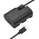 LP-E6 Dummy Battery USB-C Coupler Adapter DR-E6 Dummy Battery