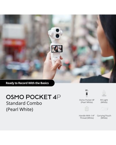 DJI Osmo Pocket 4P Standard Combo (Pearl White)
