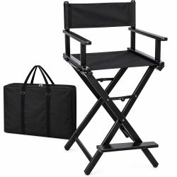 Directors Chair Folding Makeup Artist Portable Foldable Aluminum Chair With Carrying Bag 