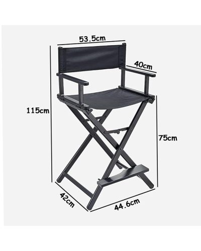 Directors Chair Folding Makeup Artist Portable Foldable Aluminum Chair With Carrying Bag 
