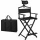 Directors Chair Folding Makeup Artist Portable Foldable Aluminum Chair With Head Rest Carrying Bag Directors Chair Folding Makeup Artist Portable Foldable Aluminum Chair With Head Rest Carrying Bag