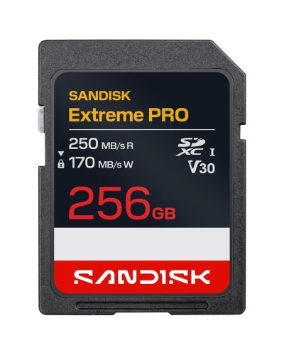 SanDisk Extreme PRO 256GB SDXC Memory Card 250MBs / 170MB/s